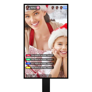 43-Inch 4K All-In-One Live Broadcast Equipment Mobile/<strong>Computer</strong> <strong>Controlled</strong> Moving Touch Screen Kiosk Indoor <strong>Use</strong> Supplier - Product Image 1