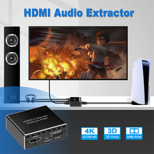 1x1 4K hdmi2.0 Repetidor Extractor de audio 8 bit HDR Scaler salida SPDIF Salida de audio optocal - Product Image 6