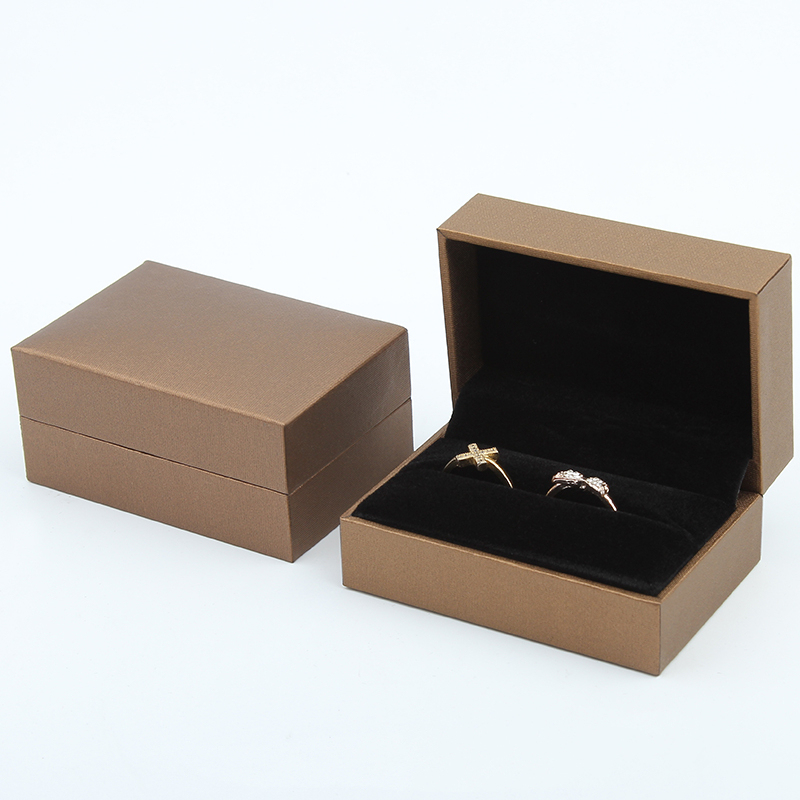 Coffee wedding ring box