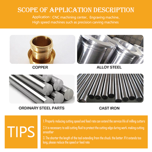 CNC Flat-bottom Carbide End Mill with Two Flutes 55-degree Keyway <strong>Cutter</strong> for Steel Featuring an Extended Straight Shank - Product Image 6