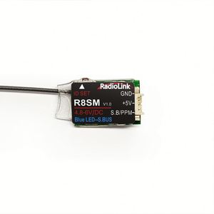 Radyolink 2.4GHz R8SM 8 kanal RC alıcı süper Mini küçük SBUS/PPM Mini Drone için T8FB/T8S verici denetleyicisi ile çalışır - Product Image 1