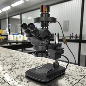 Microscopio Digital 4K de tres oculares con cámara HD, aumento de 1600X, fuente de luz LED para análisis electrónico óptico de piedras preciosas - Product Image 2