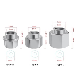 3D máy in openbuilds Lập Dị Spacer V bánh xe Lập Dị cột cách ly vít Nut v-khe khoan 5mm Tự làm bộ phận - Product Image 6