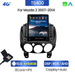 Navifly Android 11.0 Tesla Bildschirm Auto Video für Mazda 2 2007-2014 Auto GPS Radio IPS DSP Auto Audio System - Product Image 4