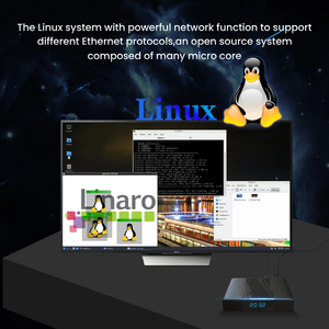 Akıllı Tv kutusu yeni desen X96 Linux BT 4K Tv kutusu Amlogic S905X3 Android Linux çift sistem çift Wifi Set Top Box - Product Image 5