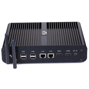 Partaker Lüfter loser Mini-PC Intel Core I7 4500U Dual HD 2 x LAN 4 x USB 3.0 4 x USB 2.0 Optischer Desktop-Computer Linux