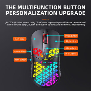 JERTECH JR820 Dongguan programmabile Macro 4800dpi 7200dpi 7d regolabile Led Rgb cablato Usb Computer Gamer Mouse da gioco - Product Image 4