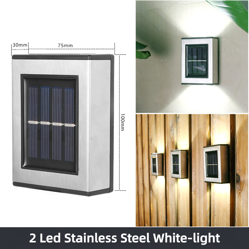 2 Led Stainless Steel White-light