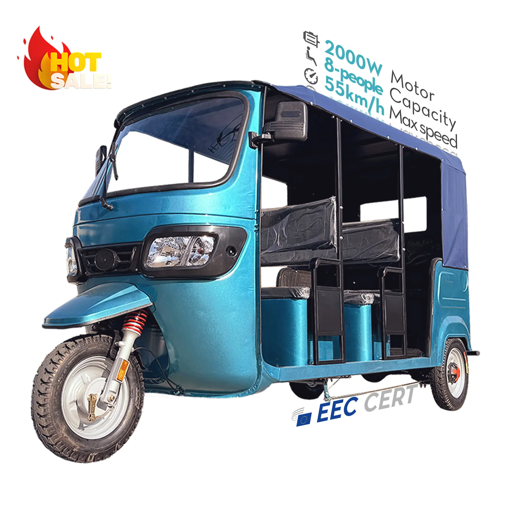 LB-ZK3WW roda tiga listrik tenaga besar sepeda roda tiga dewasa roda tiga lain untuk penumpang 60V tertutup Eec 50 set CKD/40HQ 10