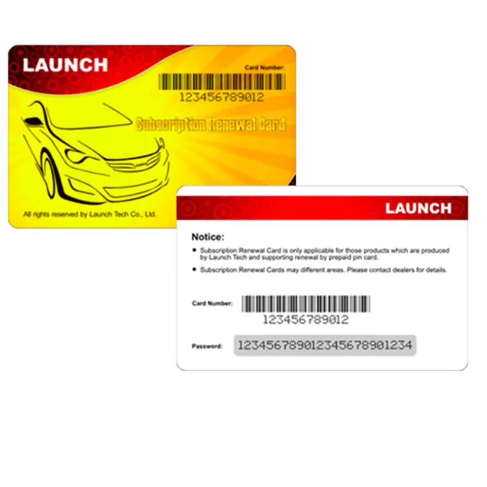 Lancio X431 aggiornamento ufficiale Pin Card rinnova Software strumento diagnostico per auto Scanner CRP429C/CRP423/CRP909E/CRP909/CRP909X