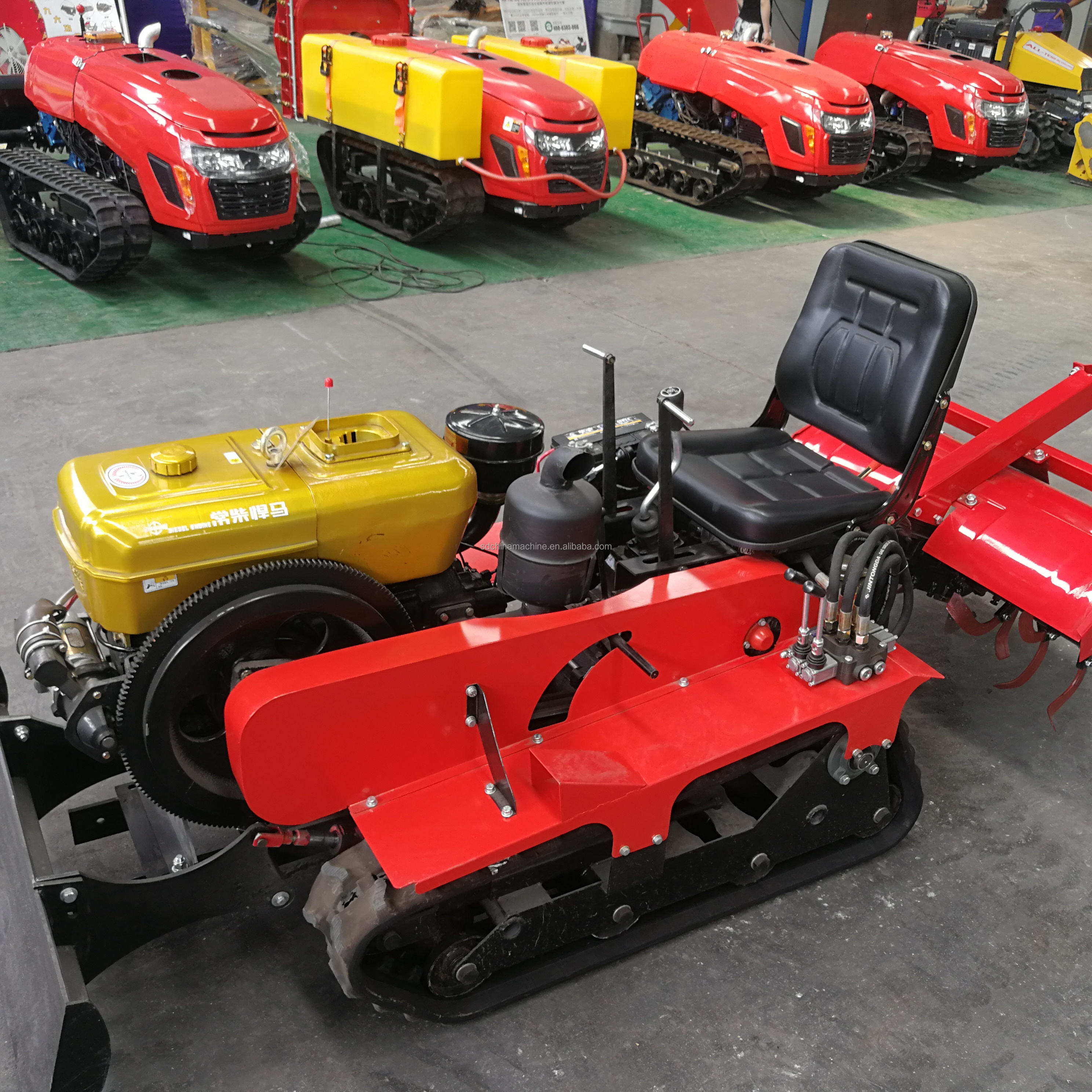 Chine grossiste houe rotative tracteur de marche fabrication fraise 20hp 25hp 30hp 50hp