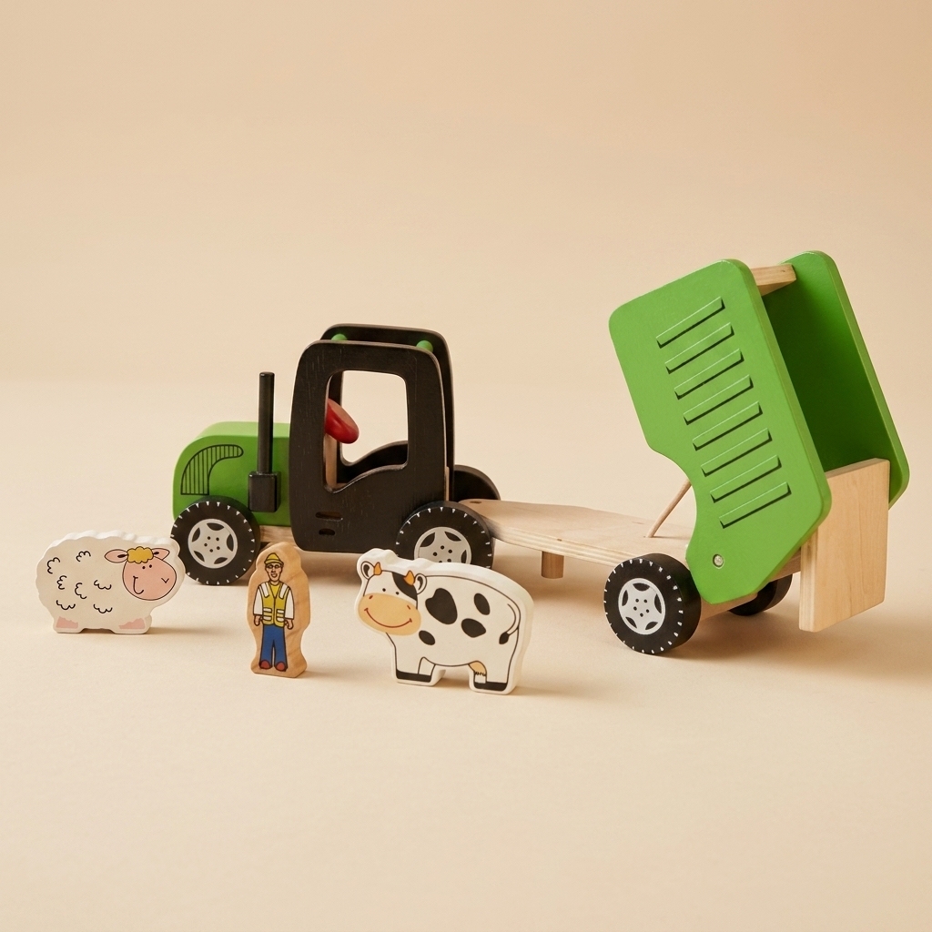 Tracteur en bois