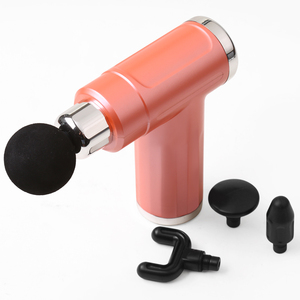 เครื่องนวดกล้ามเนื้อ4หัวแบบสั่นไร้สายที่จับ C ปืนนวดเนื้อเยื่อลึก - Product Image 3