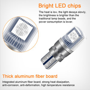Kaidengzhe RC หลอดไฟ2SMD พลังงานสูง RGB 12V ไม่มีข้อผิดพลาด T10 CANbus 194 W5W พร้อมรีโมทสำหรับรถยนต์ - Product Image 2