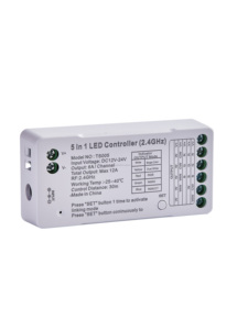 Ad alte prestazioni RGBWW Controller LED 2.4G Wifi 5 + 1 + 12V + 24V 2.4G RF RGBW Tuya App di controllo WIFI per paesaggio Led Strip - Product Image 4