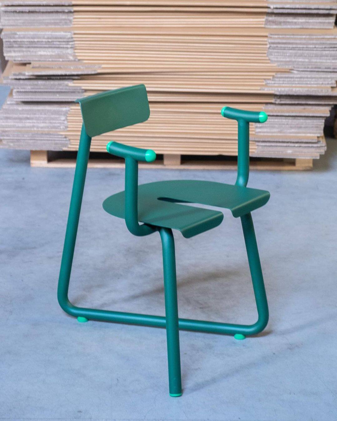 Sillón de hierro forjado - Nota de color