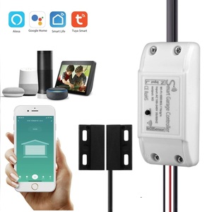 AC100-240V TUYA Mini WIFI Garagentor-Controller mit Draht Magnets ensor Unterstützung Alexa, Google Home Sprach steuerung, Timer - Product Image 4