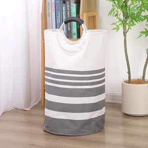 Nhà có thể gập lại vải giặt giỏ công suất lớn nhôm xử lý hiện đại bóng lưu trữ bin cho quần áo bẩn bán buôn - Product Image 6