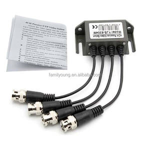 4 قنوات فيديو Balun BNC إلى UPT RJ45 محول محول محول فيديو عبر أزواج ملتوية لكاميرا AHD TVI CVI DVR ctv - Product Image 5