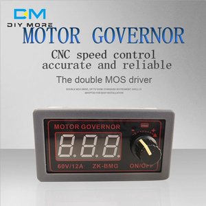 Controlador de velocidad de Motor DC, regulador de voltaje de DC9-60V, pantalla Digital ajustable, Control de velocidad, 12V, 24V, 36V, 500W, 12A, PWM - Product Image 4