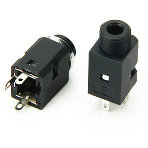5.5毫米X 2.5毫米DC母插座3针5.5 2.5毫米铜端子0.5A <span class=keywords><strong>USB</strong></span>电源连接器黄铜触点材料螺纹螺母