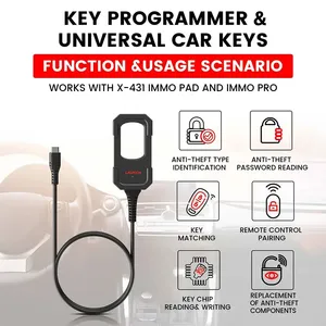 Launch X431 <strong>Key</strong> <strong>Programmer</strong> X4 <strong>Keys</strong> Set Remote Maker for IMMO Programming Tool Work with X431 PAD V IMMO ELITE IMMO PLUS X <strong>PROG</strong> 3