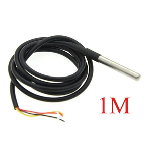 1 Uds. Sensor de temperatura Digital DS18B20 resistente al agua directa (sonda) se puede personalizar una gran cantidad de puntos originales - Product Image 5