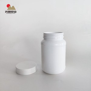 PET 200ml ilaç beyaz plastik vitamin şişesi