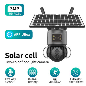 Cámara solar iluminación exterior CMOS Sensor PTZ detección de movimiento bala bidireccional Audio IP67 con lente de 3,6mm - Product Image 2