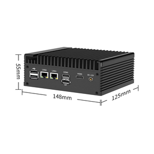 N100 Mini Industrial <strong>Computer</strong> Fanless 2LAN Host Intel Linux DDR4 EU/UK/CN/US Plug 3*Displa NUC <strong>Portable</strong> IPC Nano PfSense - Product Image 6