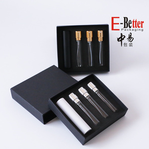 Luxury 5ml <strong>10ml</strong> 20ml 30ml Matte Black <strong>White</strong> Empty Refillable Atomizer Portable Mini Travel Spray Glass Perfume Bottle With <strong>Box</strong> - Product Image 6