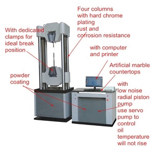 WAW micro-ordinateur contrôlé électro-hydraulique Servo acier fil toronné <span class=keywords><strong>Machine</strong></span> de Test universelle tension compression flexion cisaille - Product Image 1