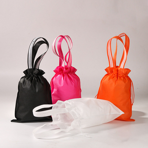 Portátil Durable Reutilizable Patrón personalizado Bolsa con cordón no tejido Almacenamiento Joyería Regalo Presente Bolsa con cordón con asas - Product Image 1