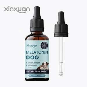 Nhãn hiệu riêng Pet Melatonin chất lỏng thả chó chăm sóc sức khỏe bổ sung làm dịu Viện trợ mèo ngủ vitamin làm giảm lo lắng & căng thẳng - Product Image 1