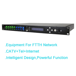 Amplificador de fibra de 1550nm, 1 o 2 entradas y 4 salidas, Catv, Edfa, 22DBM, con Wdm y interruptor óptico 2x1 incorporado - Product Image 5