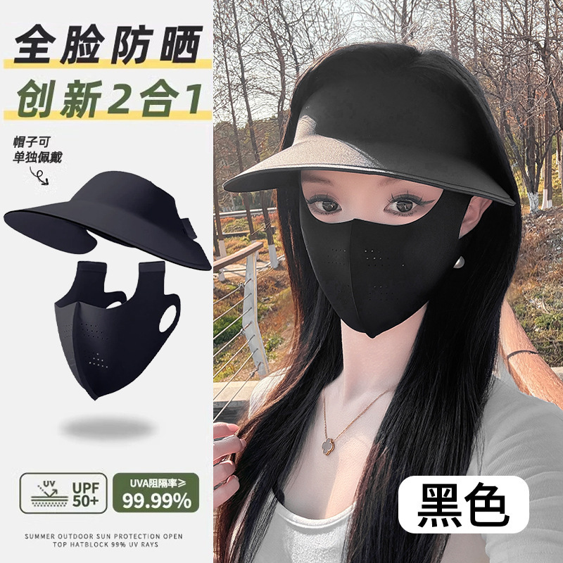 Gorro y mascarilla desmontables (negro)