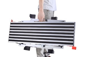 Youngman thiết kế hiện đại có thể gập lại nhôm công nghiệp bậc thang 2-bước nền tảng với băng ghế làm việc EN131 GS chứng nhận 370 cái Bộ - Product Image 5