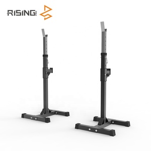 Yüksek kaliteli ayarlanmış Squat standı halter rafı taşınabilir Squat tezgah standları Fitness ekipmanları taşıyabilir 120KGS