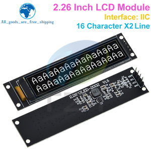 2.26 pollici 4pin modulo schermo bianco OLED IPS 1602 carattere OLED schermo KS0066 Drive IC interfaccia 3.3V per Arduinos - Product Image 3