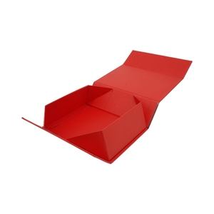 UnitedBox Wholesale <strong>Red</strong> Folding Luxury Rigid Packaging Large Magnetic Closure Gift <strong>Box</strong> With Foam Insert