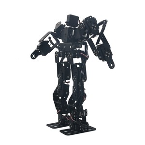 17DOF Robot Robot educativo robotico Robot umanoide Kit Servo staffa cuscinetto a sfera nero - Product Image 4