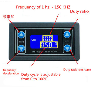 Square <strong>Wave</strong> Rectangular <strong>Wave</strong> signal Generator XY-PWM PWM Pulse Frequency Duty Cycle Adjustable Module <strong>s</strong> - Product Image 3