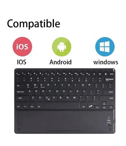 Combinación de teclado y ratón con panel táctil inalámbrico Bluetooth recargable rosa a precio barato adecuado para dispositivos iOS, Android y Windows