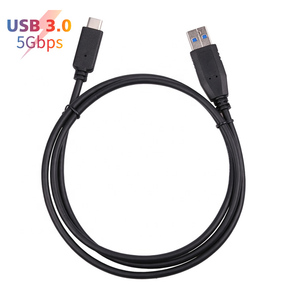 Yüksek hızlı 10 Gbps PVC 1M USB 3.1 a erkek tipi C 3.1 veri kablosu PVC ceket ve bilgisayarlar için örgü koruyucu - Product Image 3