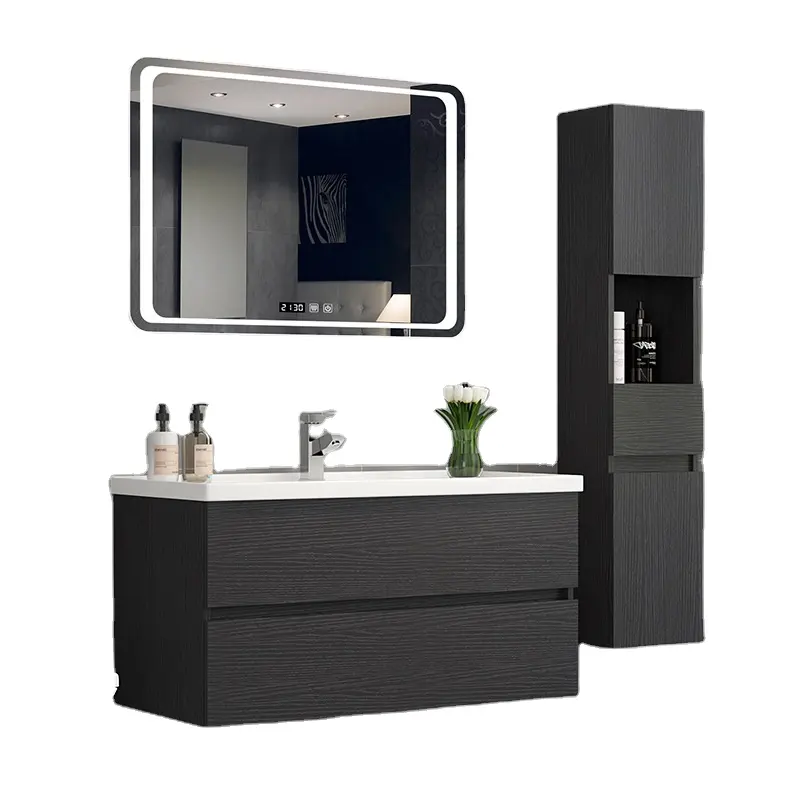 Honsoar Bathroom Washbasin Cabinet Wooden Customized Fancy Design Storage Modern Furniture NEW