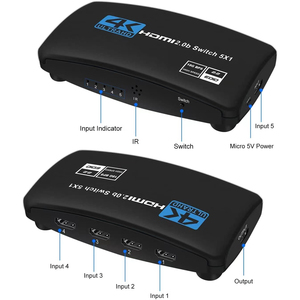 Justlink 5X1 Conmutador HDMI 5 puertos HDMI2.0b Conmutador 4K 60Hz 5 en 1 Selector de salida HDCP2.2 Soporte 18Gbps HDR10 con control remoto - Product Image 6