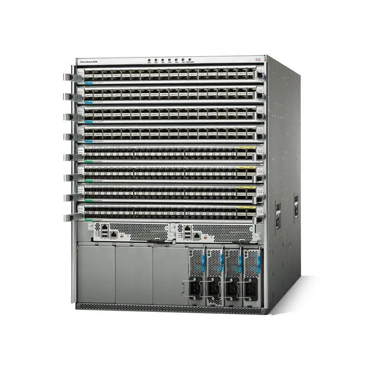 Sasis N9K-C9508 8-slot asli kualitas tinggi untuk N9508 dengan dukungan 100G N9K-C9508