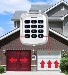 Sistema de control de puerta inteligente 433Mhz Abridores inalámbricos universales Código rodante Teclado Cerradura de puerta de garaje - Product Image 3