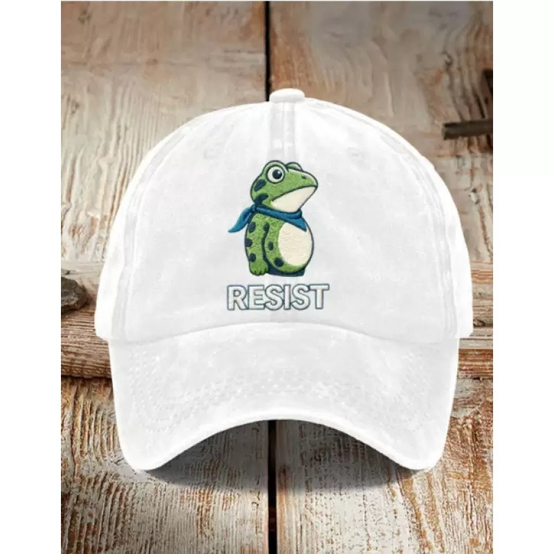 Printed frog 1 white