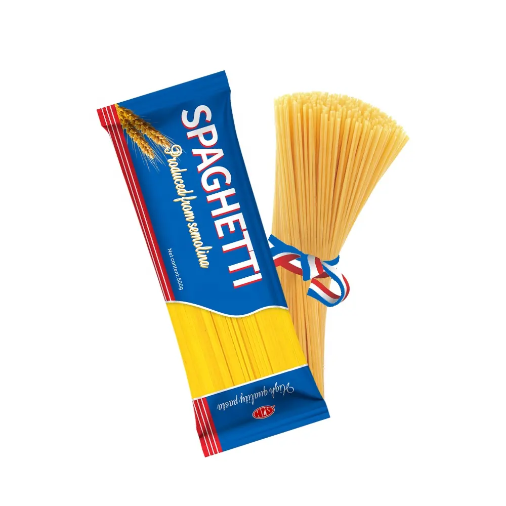 Sémola de trigo duro de calidad superior HLV, Espagueti de trigo a granel, espagueti italiano a granel, Ketchup, pasta espagueti seca de ternera, 500g